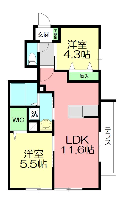 (仮称)平戸町メゾン　Ａ棟 間取り