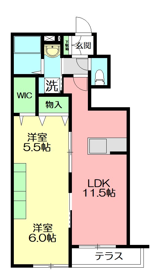(仮称)平戸町メゾン　Ａ棟 間取り