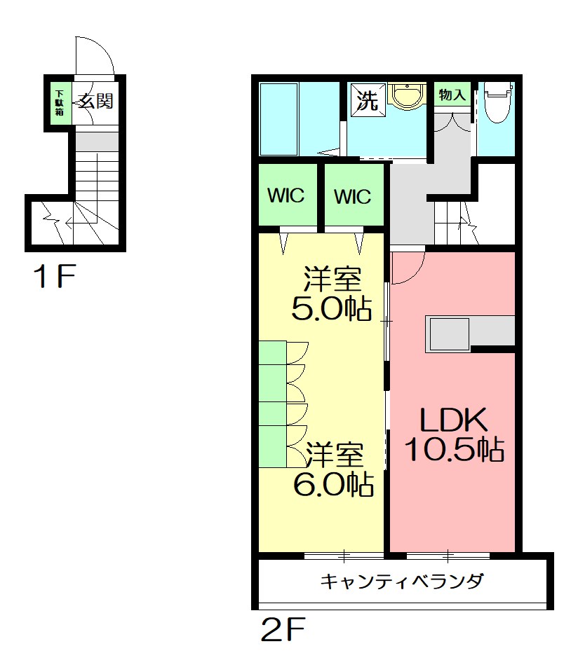 (仮称)平戸町メゾン　Ａ棟 間取り